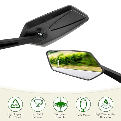 HOMEE Bike Mirrors 2pcs, 360° Adjustable Rotatable Bike Rear View Mirror, Bicycle Mirrors for Handlebars, Safety HD Glass Bike Mirror Handlebar Mount For Bicycle,Motorcycle,EBike - 6