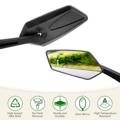 HOMEE Bike Mirrors 2pcs, 360° Adjustable Rotatable Bike Rear View Mirror, Bicycle Mirrors for Handlebars, Safety HD Glass Bike Mirror Handlebar Mount For Bicycle,Motorcycle,EBike - 6