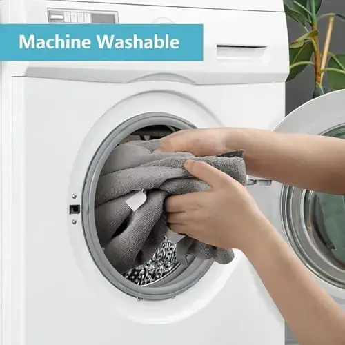 HOMEXCEL Grey Microfiber Tozalash Mato, 8 Pack Oshxona uchun Tozalash Sochiqlari, tuklarsiz, chizilmaydigan, yuqori absorbent va Uy, Oyna va Shisha, Avtomobillar uchun qayta ishlatiladigan Tozalash Lateleri, 11.5 X11.5 dyuym - 4