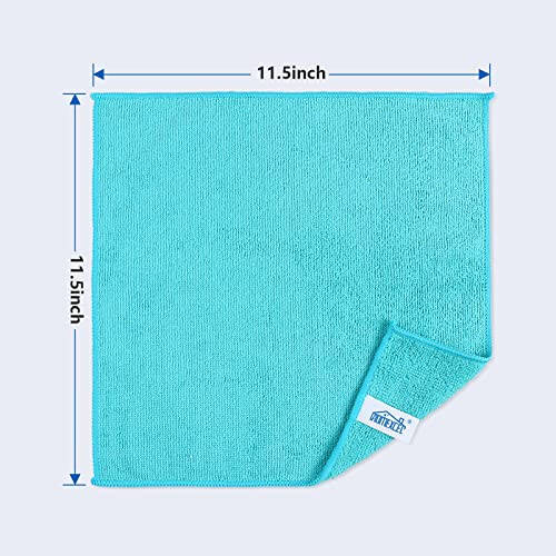 HOMEXCEL Microfiber Cleaning Cloth, 24 Pack Cleaning Rags, Cleaning Towels with 4 Color Assorted, 11.5