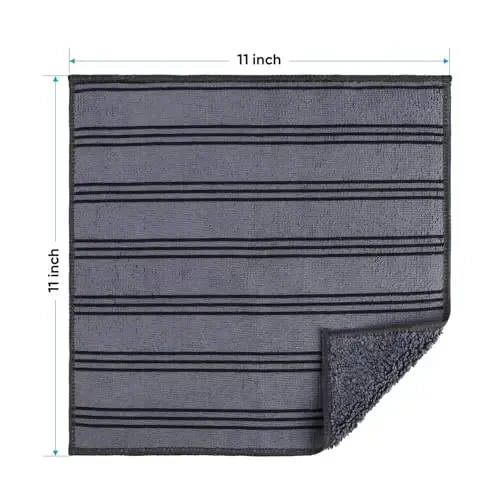 HOMEXCEL Microfiber Cleaning Cloth, Kitchen Towels 12 Pack, Lint Free, Scratch-Free, Highly Absorbent, Reusable Dish Towels for Kitchen and Household - 7