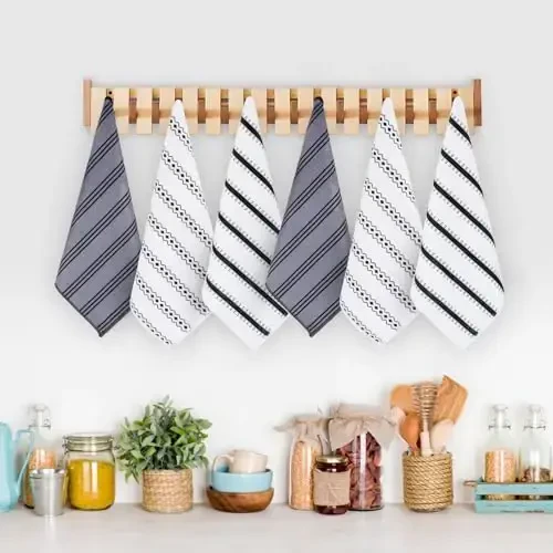 HOMEXCEL Microfiber Cleaning Cloth, Kitchen Towels 12 Pack, Lint Free, Scratch-Free, Highly Absorbent, Reusable Dish Towels for Kitchen and Household - 2