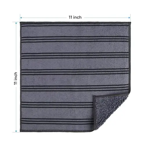 HOMEXCEL Microfiber Cleaning Cloth, Kitchen Towels 12 Pack, Lint Free, Scratch-Free, Highly Absorbent, Reusable Dish Towels for Kitchen and Household - 7