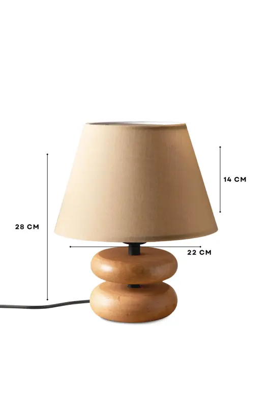 Homing Moji Natural Wooden Design Lampshade / Fabric - 3