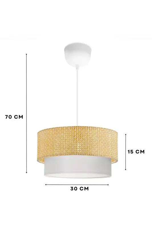 Homing Wicker Bohemian Pendant Home Office Living Room Bedroom-Wicker Bohemian pendant - 3