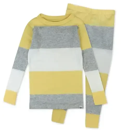 HonestBaby 2-Piece Pajamas Sleepwear Pjs 100% Organic Cotton for Baby, Toddler, Kids, Boy 