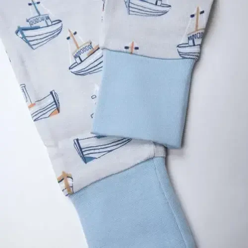 HonestBaby baby-boys 2-piece Pajamas Sleepwear Pjs 100% Organic Cotton for Baby, Toddler, Kids, Boy - 5