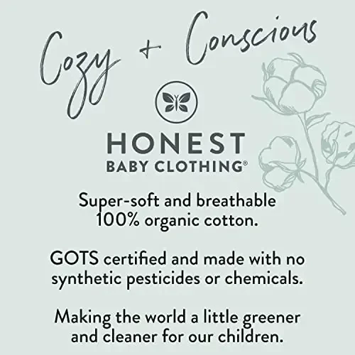 HonestBaby 2-Piece Pajamas Sleepwear Pjs 100% Organic Cotton for Baby, Toddler, Kids, Boy - 5