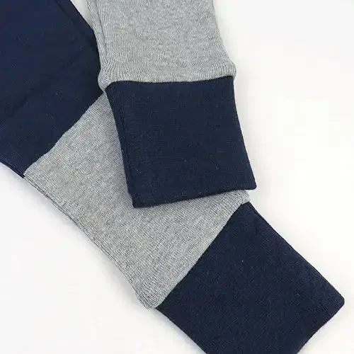 HonestBaby 2 qismli pajama uyqu kiyimlari Pjs 100% organik paxta chaqaloq, yosh bola, bolalar, o'g'il bola uchun - 4