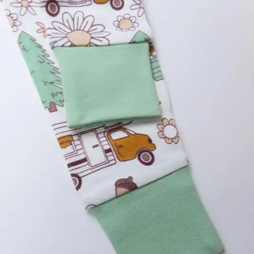 HonestBaby 2 qismli pajama uyqu kiyimlari Pjs 100% organik paxta chaqaloq, yosh bola, bolalar, o'g'il bola uchun - 4