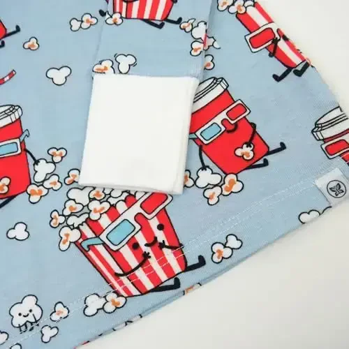 HonestBaby 2 qismli pijamalar bolalar uchun uyqu kiyimlari Pjs 100% organik paxta, chaqaloqlar, yosh bolalar, bolalar, o'g'il bolalar uchun - 4