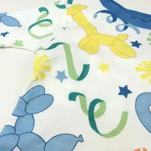 HonestBaby 2 qismli pijamalar Uxlash kiyimlari Pjs 100% Organik Paxta Chaqaloq, Yigit, Bolalar, O'g'il bola uchun - 3