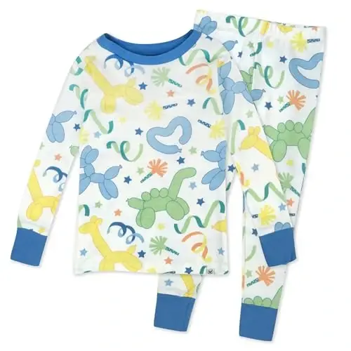 HonestBaby 2 qismli pijamalar Uxlash kiyimlari Pjs 100% Organik Paxta Chaqaloq, Yigit, Bolalar, O'g'il bola uchun 
