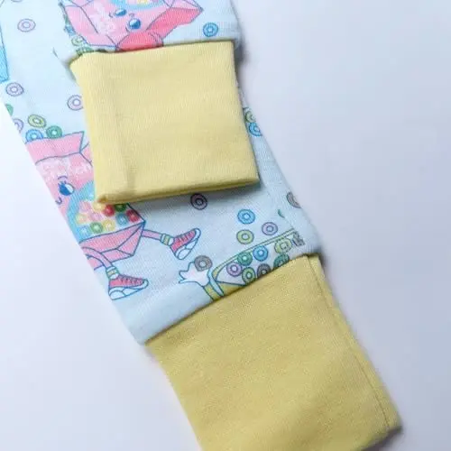 HonestBaby 2 qismli pijamalar Uxlash uchun kiyimlar Pjs 100% Organik Paxta Chaqaloq, Yosh bola, Bolalar, O'g'il bola uchun - 4
