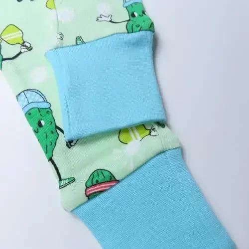 HonestBaby 2 qismli pijamalar Uyqu kiyimlari Pjlar 100% Organik Paxta Chaqaloq, Go'dak, Bolalar, Bola uchun - 4