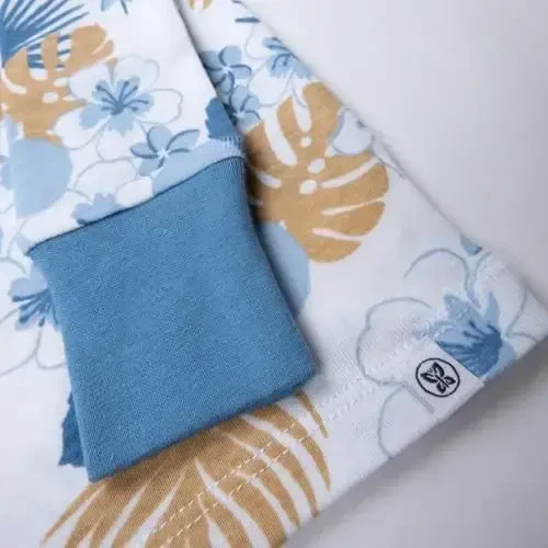 HonestBaby 2 qismli pijamalar Uyqu uchun kiyimlar Pjs 100% organik paxta Chaqaloq, o'smir, bolalar, o'g'il bola uchun - 4