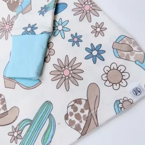 HonestBaby 2 qismli pijamalar Uyqu uchun kiyimlar Pjs 100% organik paxta Chaqaloqlar, yosh bolalar, bolalar, o'g'il bolalar uchun - 3