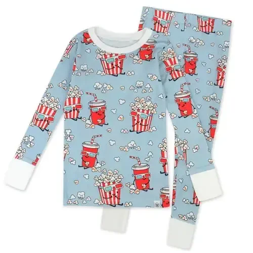 HonestBaby baby-boys 2-piece Pajamas Sleepwear Pjs 100% Organic Cotton for Baby, Toddler, Kids, Boy 