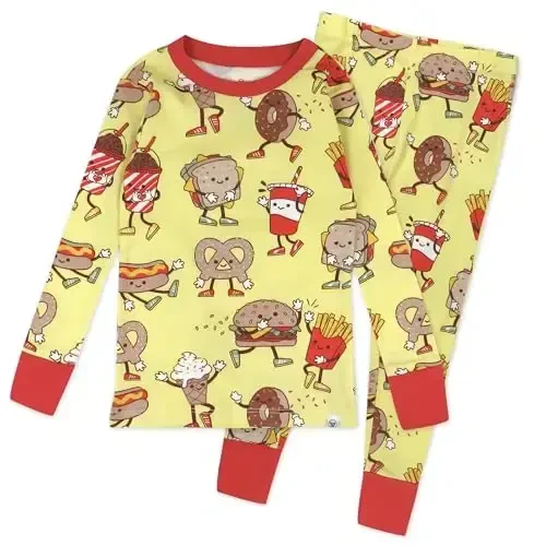 HonestBaby 2-Piece Pajamas Sleepwear Pjs 100% Organic Cotton for Baby, Toddler, Kids, Boy - HONESTBABY