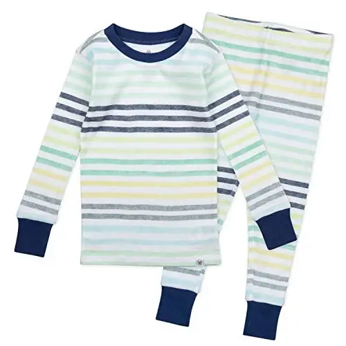 HonestBaby baby-boys 2-piece Pajamas Sleepwear Pjs 100% Organic Cotton for Baby, Toddler, Kids, Boy - HONESTBABY