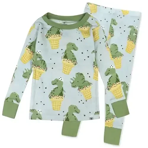 HonestBaby baby-boys 2-piece Pajamas Sleepwear Pjs 100% Organic Cotton for Baby, Toddler, Kids, Boy - HONESTBABY