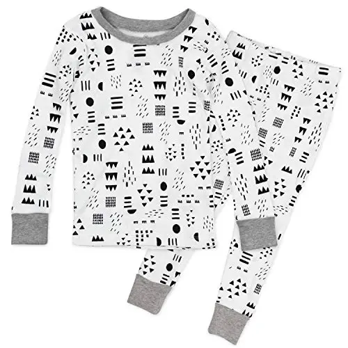 HonestBaby Boys Organic Cotton 2-Piece Snug Fit Pajama Set - 1