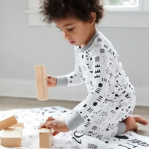 HonestBaby Boys Organic Cotton 2-Piece Snug Fit Pajama Set - HonestBaby (1)