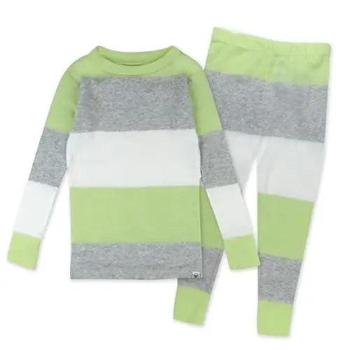 HonestBaby Boys Organic Cotton 2-Piece Snug Fit Pajama Set - 1