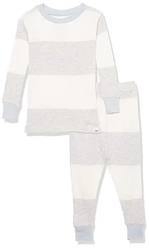 HonestBaby Boys Organic Cotton 2-Piece Snug Fit Pajama Set - 4
