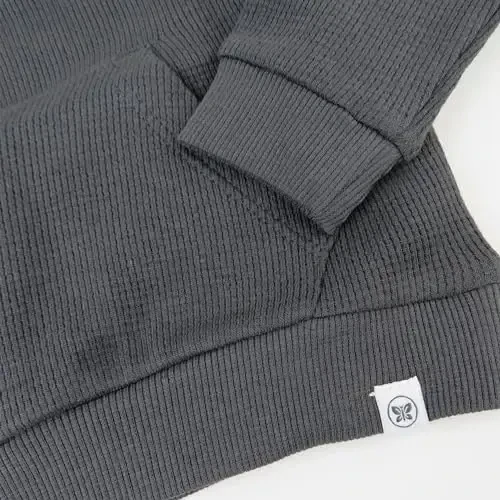 HonestBaby Comfy Crew Sweatshirt with Pockets 100% Organic Cotton for Toddler, Baby Boys, Girls - 2