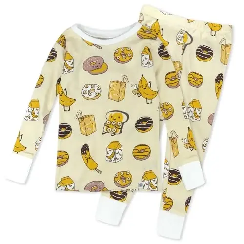 HonestBaby baby-boys 2-piece Pajamas Sleepwear Pjs 100% Organic Cotton for Baby, Toddler, Kids, Boy - HONESTBABY