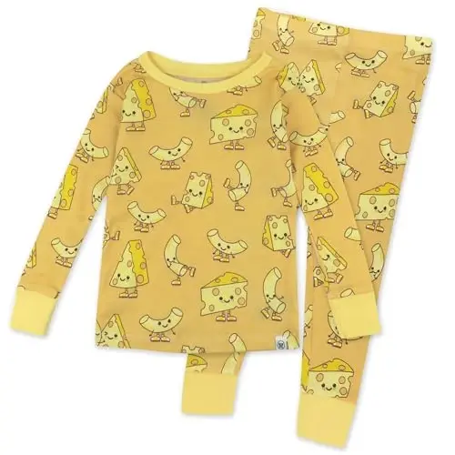 HonestBaby baby-boys 2-piece Pajamas Sleepwear Pjs 100% Organic Cotton for Baby, Toddler, Kids, Boy - 1