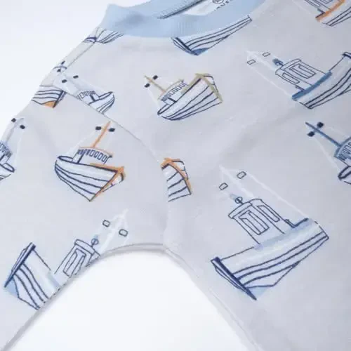 HonestBaby baby-boys 2-piece Pajamas Sleepwear Pjs 100% Organic Cotton for Baby, Toddler, Kids, Boy - 3