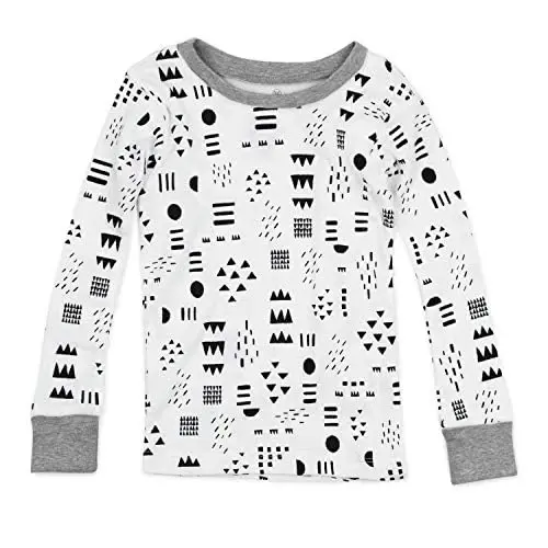 HonestBaby baby-boys 2-piece Pajamas Sleepwear Pjs 100% Organic Cotton for Baby, Toddler, Kids, Boy - 2