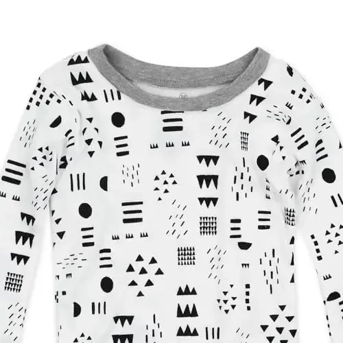 HonestBaby baby-boys 2-piece Pajamas Sleepwear Pjs 100% Organic Cotton for Baby, Toddler, Kids, Boy - 5