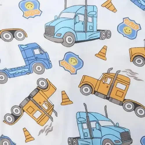 HonestBaby baby-boys 2-piece Pajamas Sleepwear Pjs 100% Organic Cotton for Baby, Toddler, Kids, Boy - 5