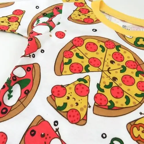 HonestBaby Комплект пижам из органического хлопка для мальчиков, состоящий из 2 предметов, с плотной посадкой - 3