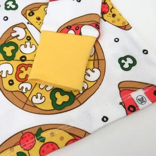 HonestBaby Комплект пижам из органического хлопка для мальчиков, состоящий из 2 предметов, с плотной посадкой - 4