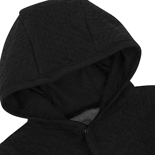 HonestBaby Matelasse Snap-Front Hooded Jacket Organic Cotton for Infant Unisex Baby Boys & Girls - HONESTBABY (1)