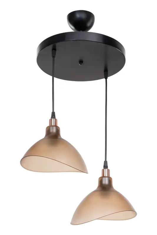 Honey Color Pendant Chandelier Bedroom Living Room Kitchen Corridor Lamp-Honey - 2