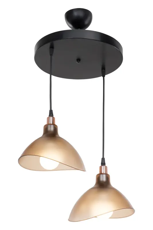 Honey Color Pendant Chandelier Bedroom Living Room Kitchen Corridor Lamp-Honey - 3