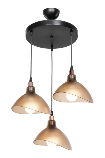 Honey-Colored Pendant Chandelier Bedroom Living Room Kitchen Corridor Lamp - 4