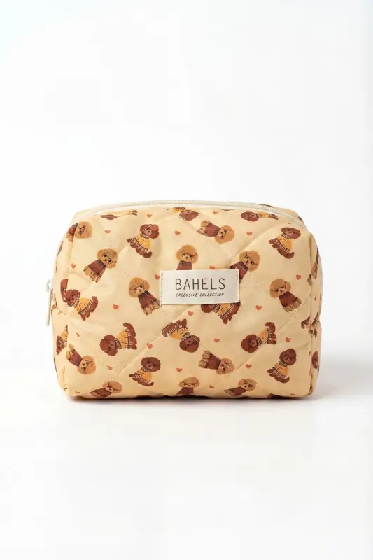 Honey Puppy Makyaj Çantası-Sarı22 - 3