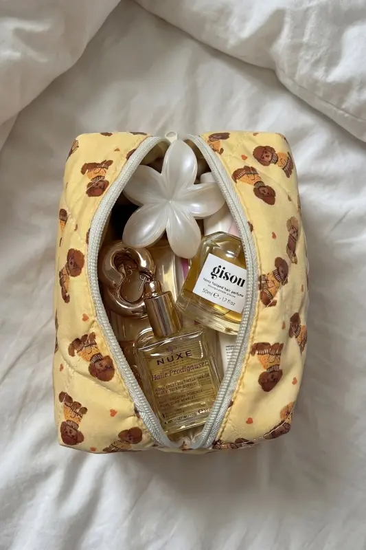 Honey Puppy Makyaj Çantası-Sarı22 - 2