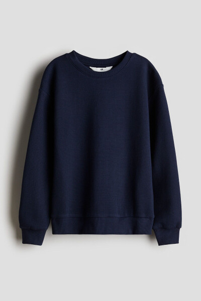 Honeycomb Cotton Sweatshirt - 1