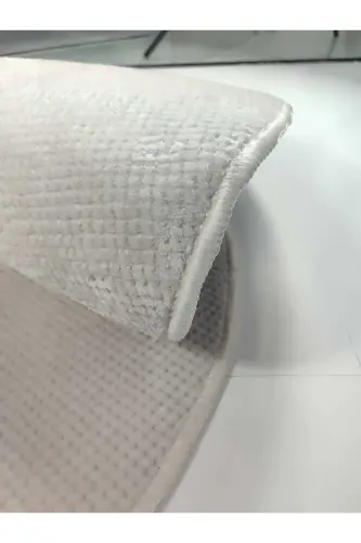 Honeycomb Textured Light Mink Oval Non-Slip Base Living Room Kitchen Hallway Rug - PETEK-VİZON-OVAL-SAÇAKSIZ - 3