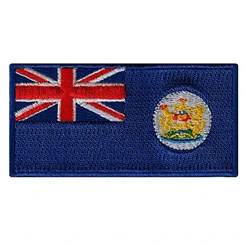 Hong Kong Colonial Flag Embroidered Patch China Iron-On Former National Emblem - CYPRESS COLLECTIBLES EMBROIDERED PATCHES