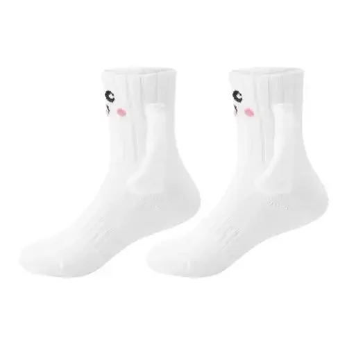 Honganda Funny Kids Baby Unisex Magnetic Holding Hand Socks - Toddler Silly Socks with Smile Design, Children 1-10 Years - 3