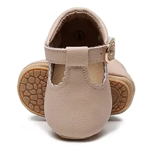 HONGTEYA Go'dak Infant Qizaloqlar Meri Jeyn Poyabzal Toy uchun Birinchi Yuruvchilar Yumshoq Taglik PU Charm Beshik Poyafzallari Krossovkasi To'y Partiyasi Rojdestvo Malika Kiyimi Poyafzallari Go'dak Mokasinlari Qizlar uchun - 3