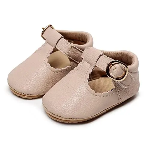 HONGTEYA Go'dak Infant Qizaloqlar Meri Jeyn Poyabzal Toy uchun Birinchi Yuruvchilar Yumshoq Taglik PU Charm Beshik Poyafzallari Krossovkasi To'y Partiyasi Rojdestvo Malika Kiyimi Poyafzallari Go'dak Mokasinlari Qizlar uchun - 2